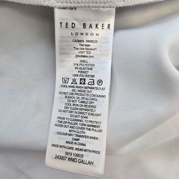 Ted Baker Gallah Floral Cap Sleeve Fit & Flare Skater Dress Size TB 5/US XL - Picture 8 of 8